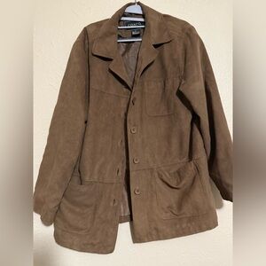 Woman’s stylish brown jacket